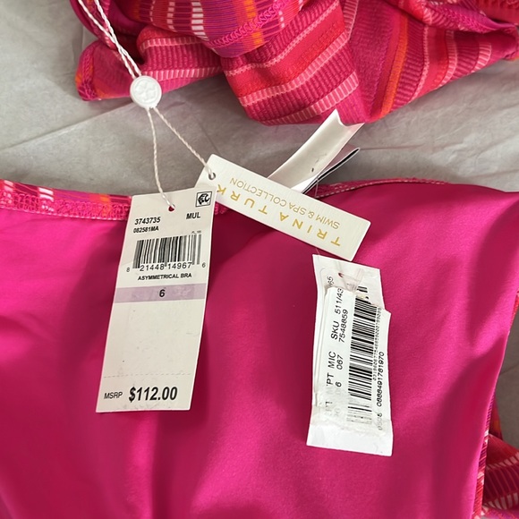 TOP AND BOTTOM TRINA TURK MARAI LOW RISE FRENCH CUT SWIM - Picture 10 of 10